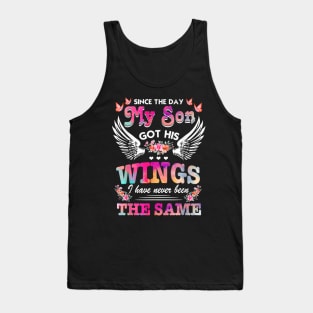 Since day my sons got his wings funny saying Tank Top